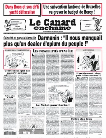 Le Canard Enchaîné N°5367 Du 20 Septembre 2023